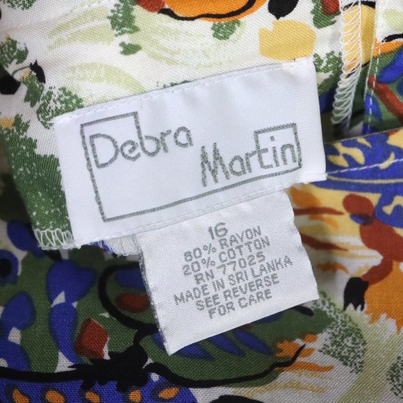 Vintage Debra Martin 2-Piece Skirt and Blouse Set – Size 16 NEW WITH TAGS - Picture 6 of 6